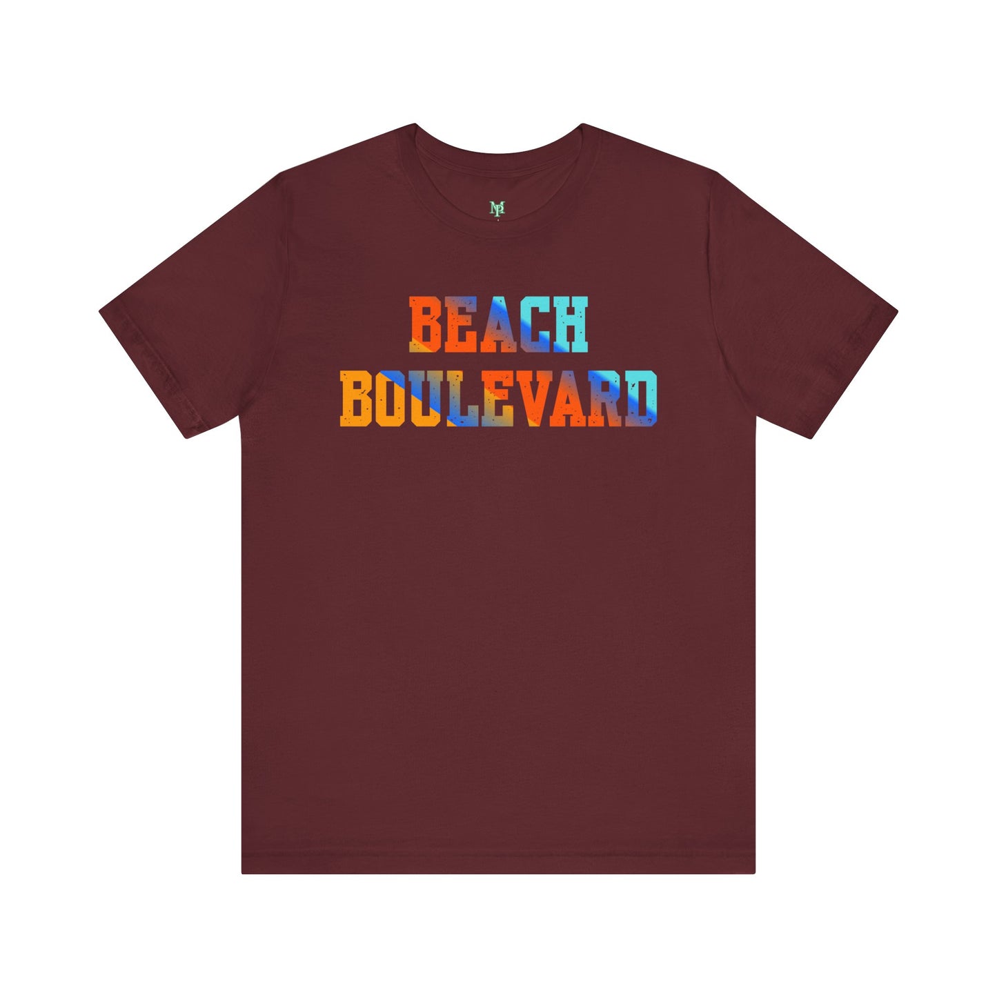 Beach Boulevard Unisex Jersey BELLA+CANVAS- Summer Vibes T-Shirt, Casual Wear, Vacation Shirt, Beach Lover Gift, Graphic Tee