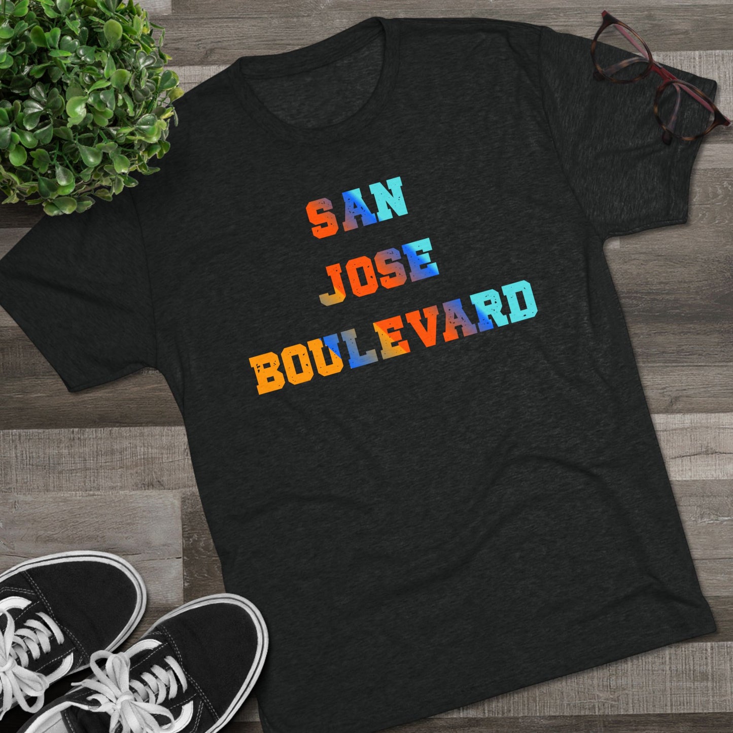 Colorful San Jose Boulevard - Next Level 6010 -Crew Tee for Casual Vibes, Perfect for Summer Outings, Gifts, Relaxed Style, Graphic Tee, Travel Shirt