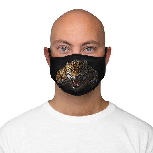 Fierce Tiger Face Mask, Animal Print Mask, Reusable Polyester Mask, Wild Cat Accessory, Gift for Nature Lovers, Halloween Costume Facewear