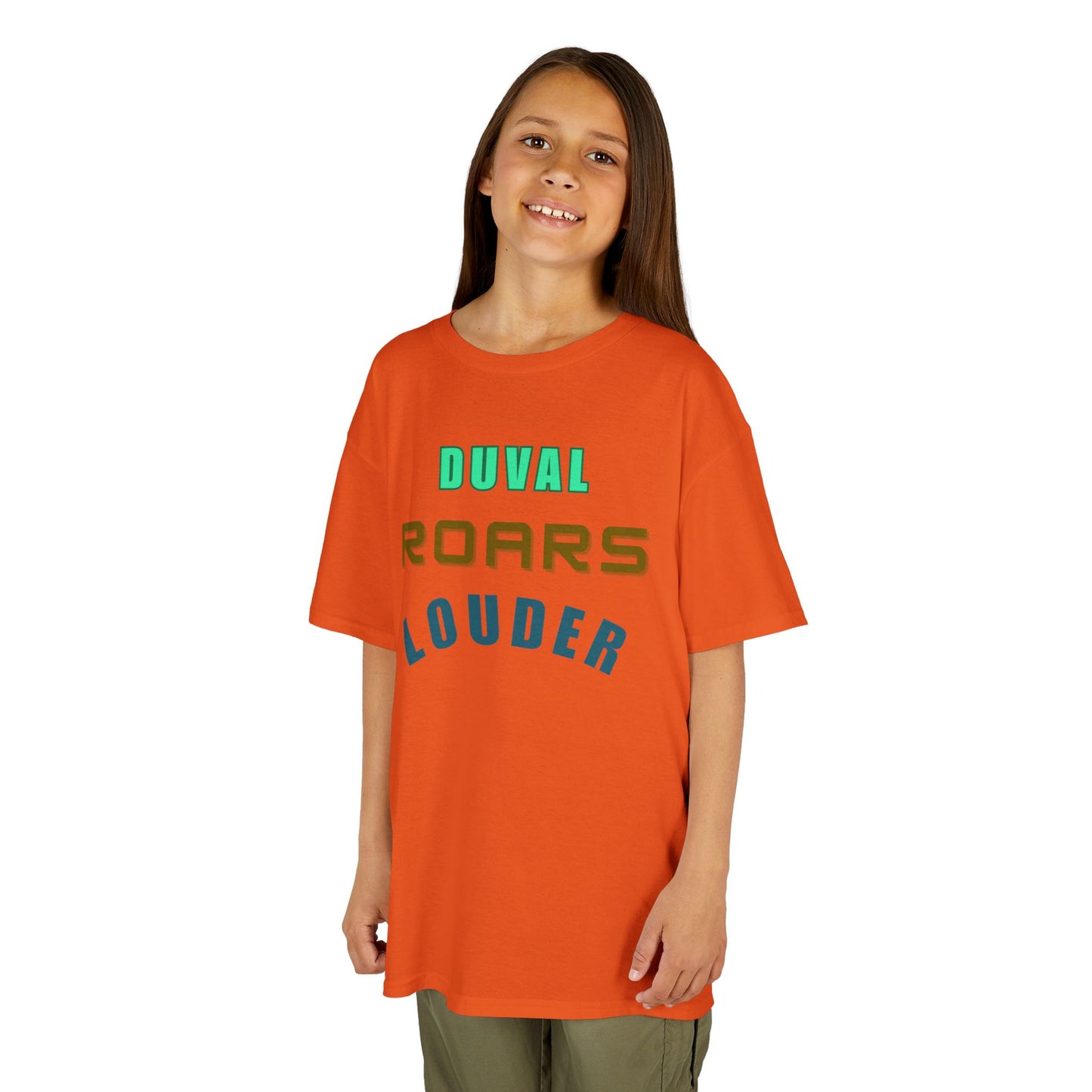 Kids Graphic Tee - Duval Roars Louder, Fun T-Shirt for Kids, Unique Gift, Birthday, Sports Events, Playtime Essential