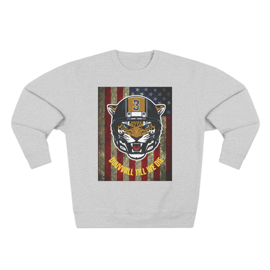 Fierce Tiger Sweatshirt for Sports Lovers, Unisex Crewneck Sweatshirt, Personalized Gift, Game Day Apparel, Casual Wear, Fall Wardrobe