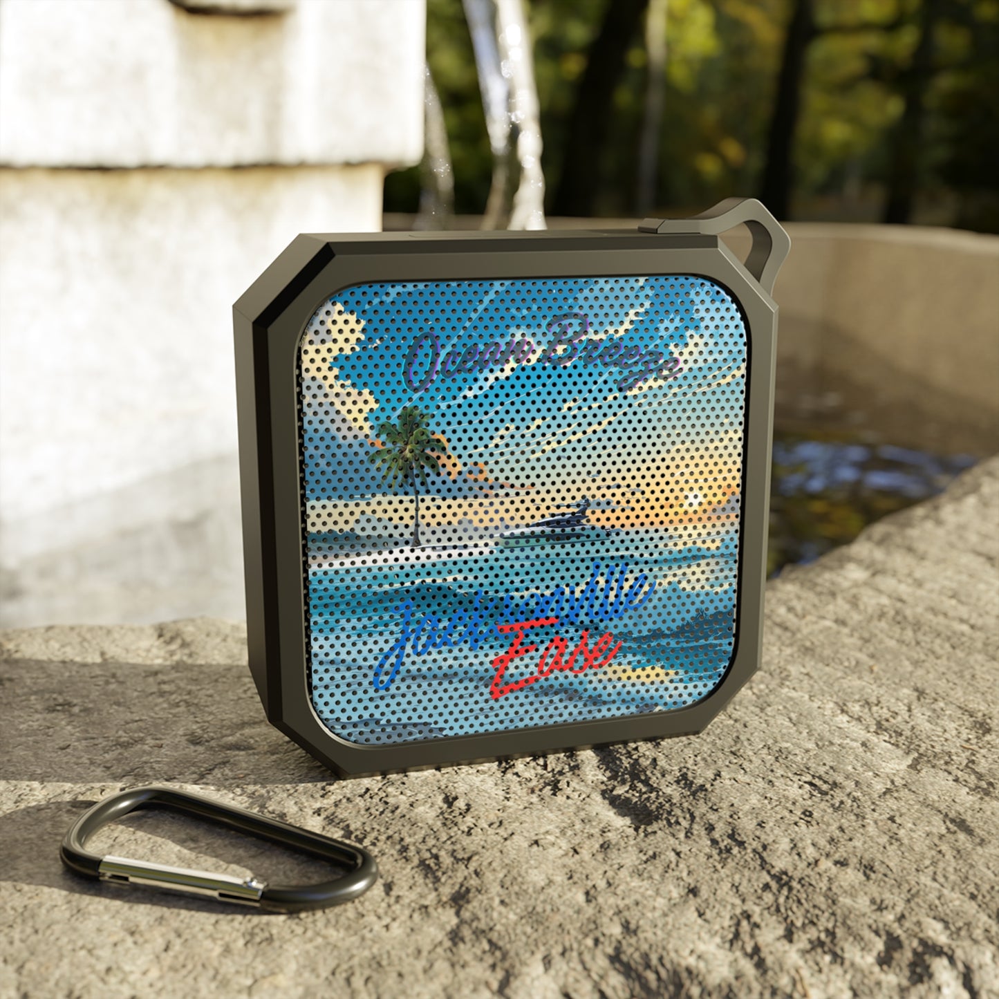 Outdoor Bluetooth Speaker with Tropical Vibe, Portable Sound System for Beach Lovers, Water-Resistant Speaker for Camping, Party, [...]