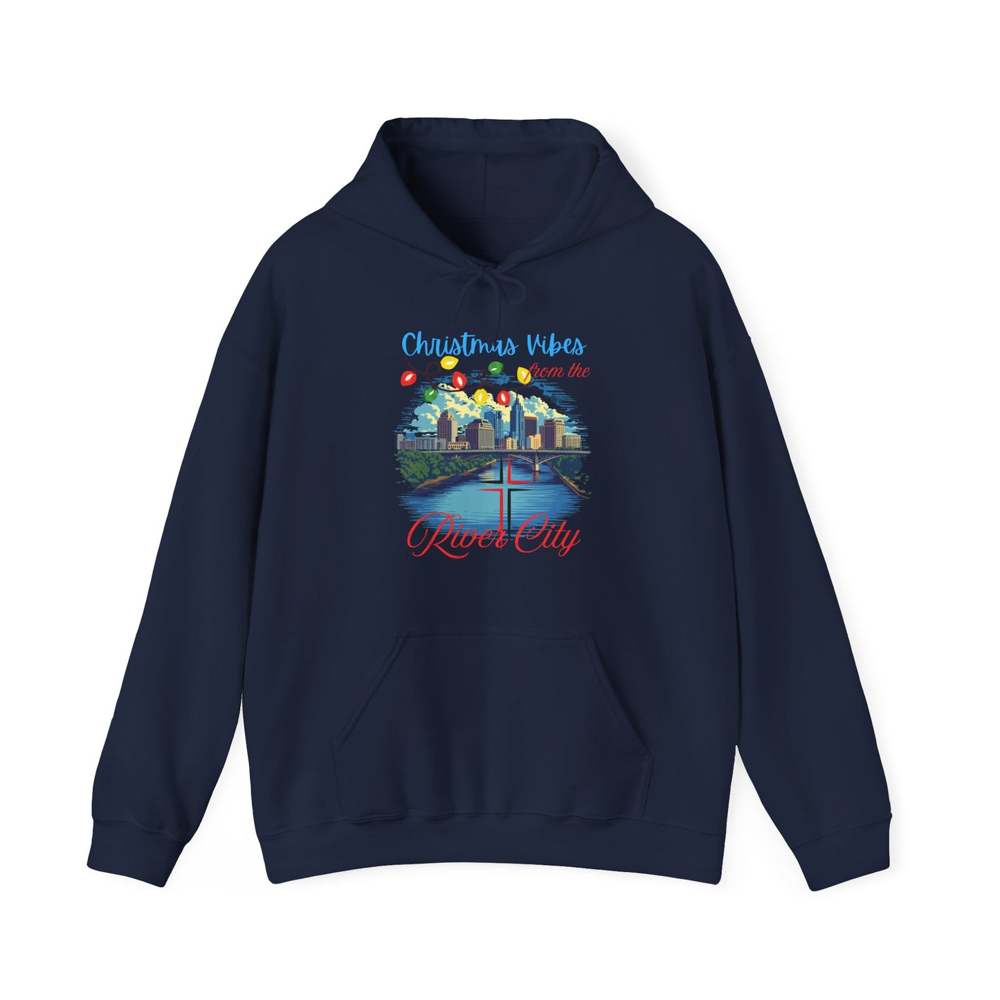 Christmas Vibes  GILDAN 18500-Hoodie - Unisex Heavy Blend™ Sweatshirt for Holiday Cheer