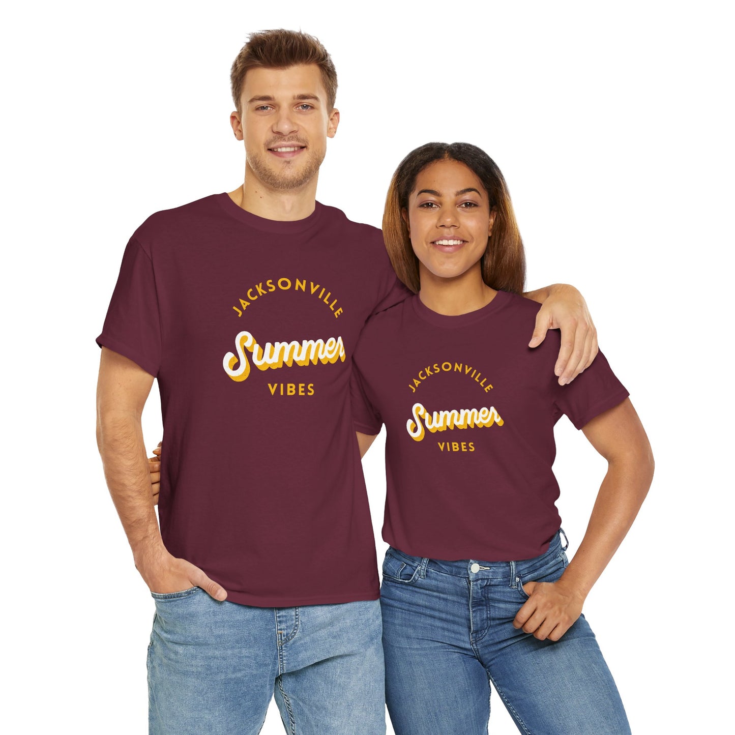 Jacksonville Summer Vibes Tee, Unisex T-Shirt, Casual Summer Fashion, Gift for Beach Lovers, Vacation Outfit, Retro Graphic Tee