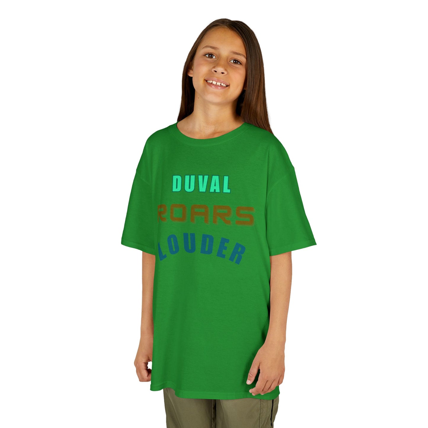 Kids Graphic Tee - Duval Roars Louder, Fun T-Shirt for Kids, Unique Gift, Birthday, Sports Events, Playtime Essential
