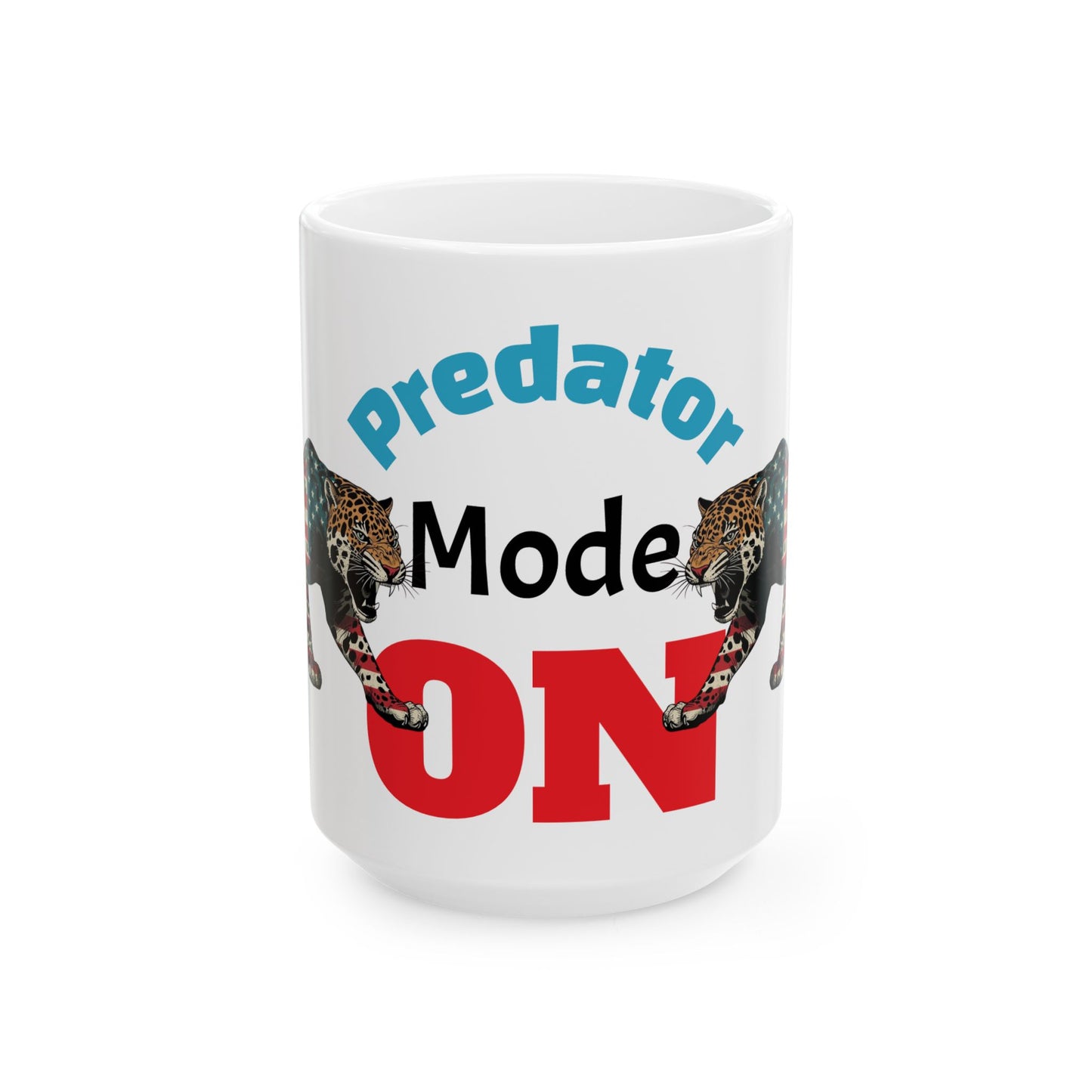 Predator Mode ON Ceramic Mug | Funny Gift for Gamers, Coffee Lovers, Predator Fans | Unique Kitchen Decor, Birthday or Holiday Present