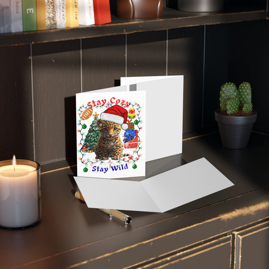 Holiday Greeting Cards - Stay Cozy, Stay Wild (8 Pack)