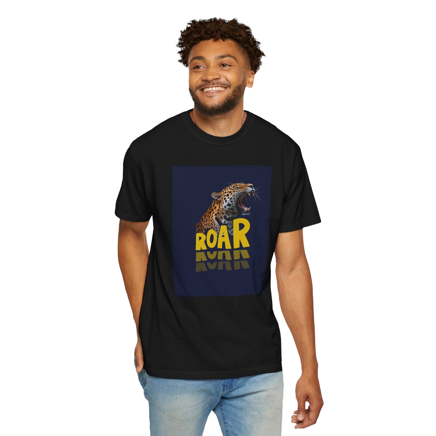 Roar Unisex Garment-Dyed T-Shirt, Wild Life Tee, Animal Lover Gift, Casual Wear, Birthday Present, Unisex Graphic Shirt
