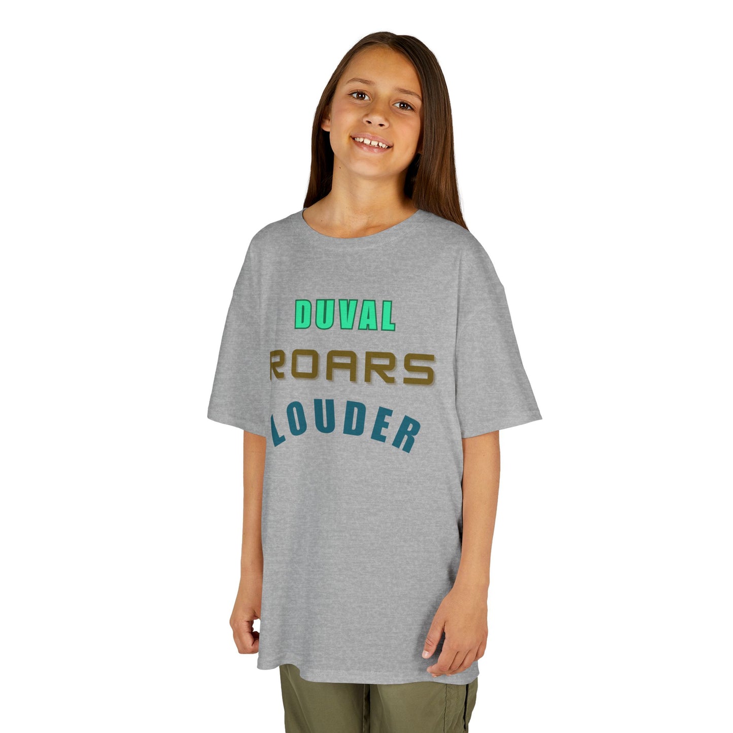 Kids Graphic Tee - Duval Roars Louder, Fun T-Shirt for Kids, Unique Gift, Birthday, Sports Events, Playtime Essential