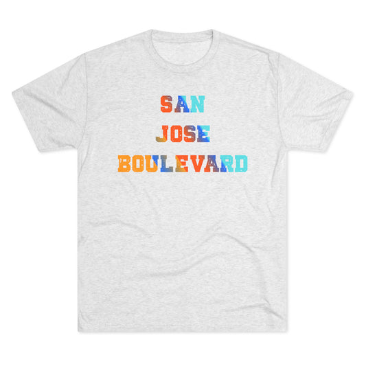 Colorful San Jose Boulevard - Next Level 6010 -Crew Tee for Casual Vibes, Perfect for Summer Outings, Gifts, Relaxed Style, Graphic Tee, Travel Shirt
