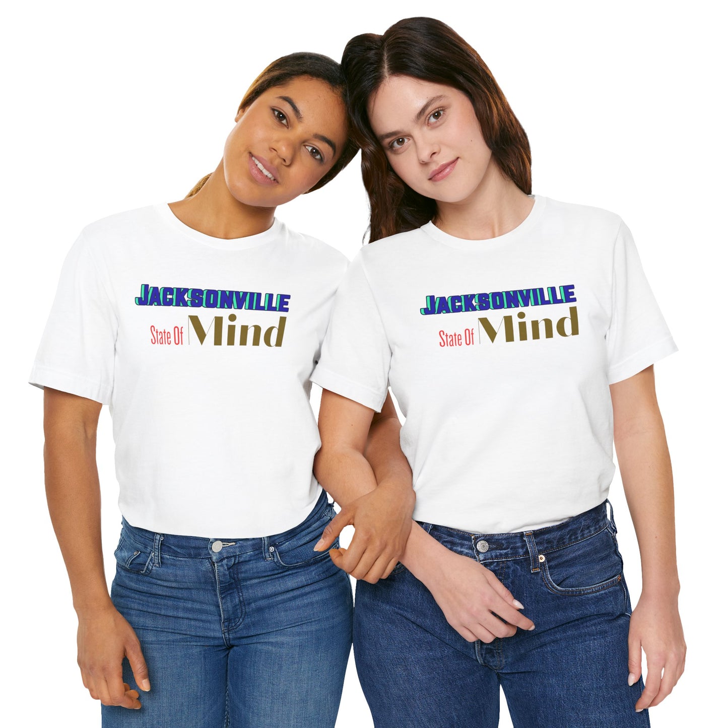 Jacksonville State Of Mind Unisex- BELLA+CANVAS-Tee, Casual Wear, Travel Shirt, Gift for Locals, Florida Pride, Comfortable Everyday Tee