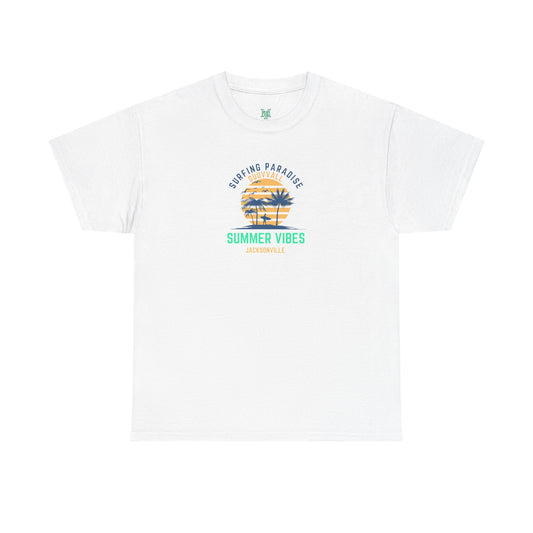 Summer Vibes Unisex Cotton Tee - Casual Lounging, Beach Day, Vacation Wear, Gift for Him/Her, Festival Outfit