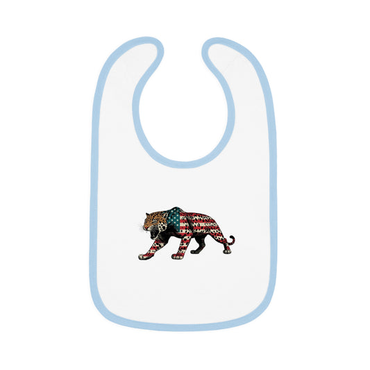 Patriotic Baby Bib, Fun American Flag Bib, Cute Toddler Bib, Baby Shower Gift, Infant Feeding Accessory