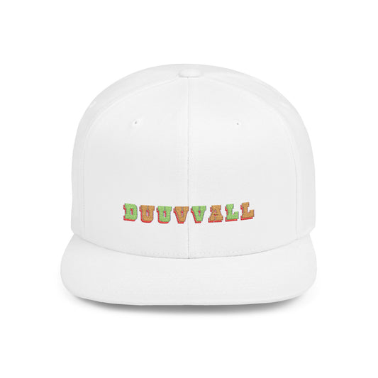 Colorful Graphic Flat Bill Snapback Hat, Trendy Cap for Casual Wear, Perfect for Summer Events, Festivals and Gifts