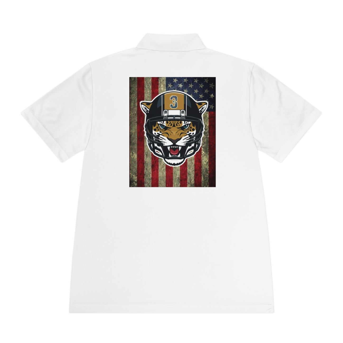 Patriotic Sport Polo Shirt for Men, Casual Wear, Fitness Apparel, Golf Shirt, Outdoor Activities, Gift for Sports Enthusiasts