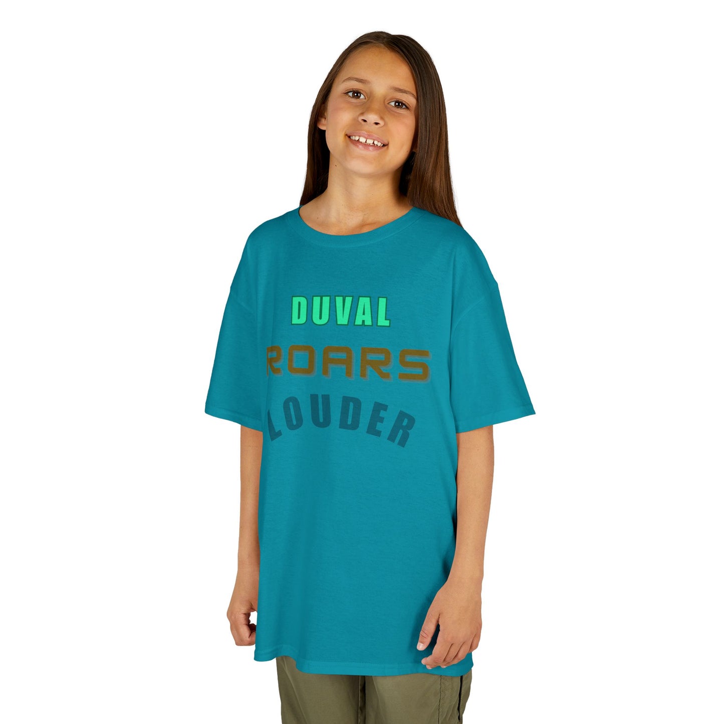 Kids Graphic Tee - Duval Roars Louder, Fun T-Shirt for Kids, Unique Gift, Birthday, Sports Events, Playtime Essential