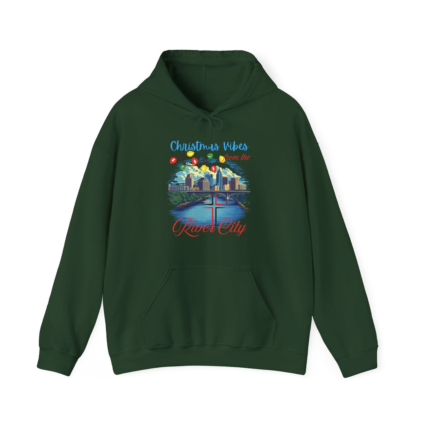 Christmas Vibes  GILDAN 18500-Hoodie - Unisex Heavy Blend™ Sweatshirt for Holiday Cheer