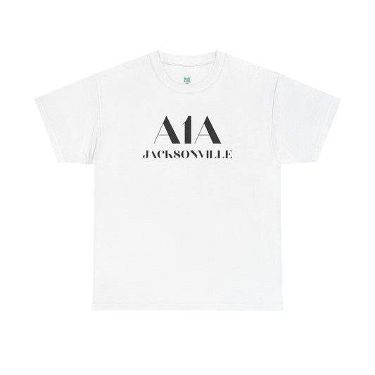 Jacksonville A1A Unisex Heavy Cotton-Gildan 5000-Tee, Casual Wear, Beach Outfit, Souvenir Shirt, Gift for Travelers, Summer Fashion