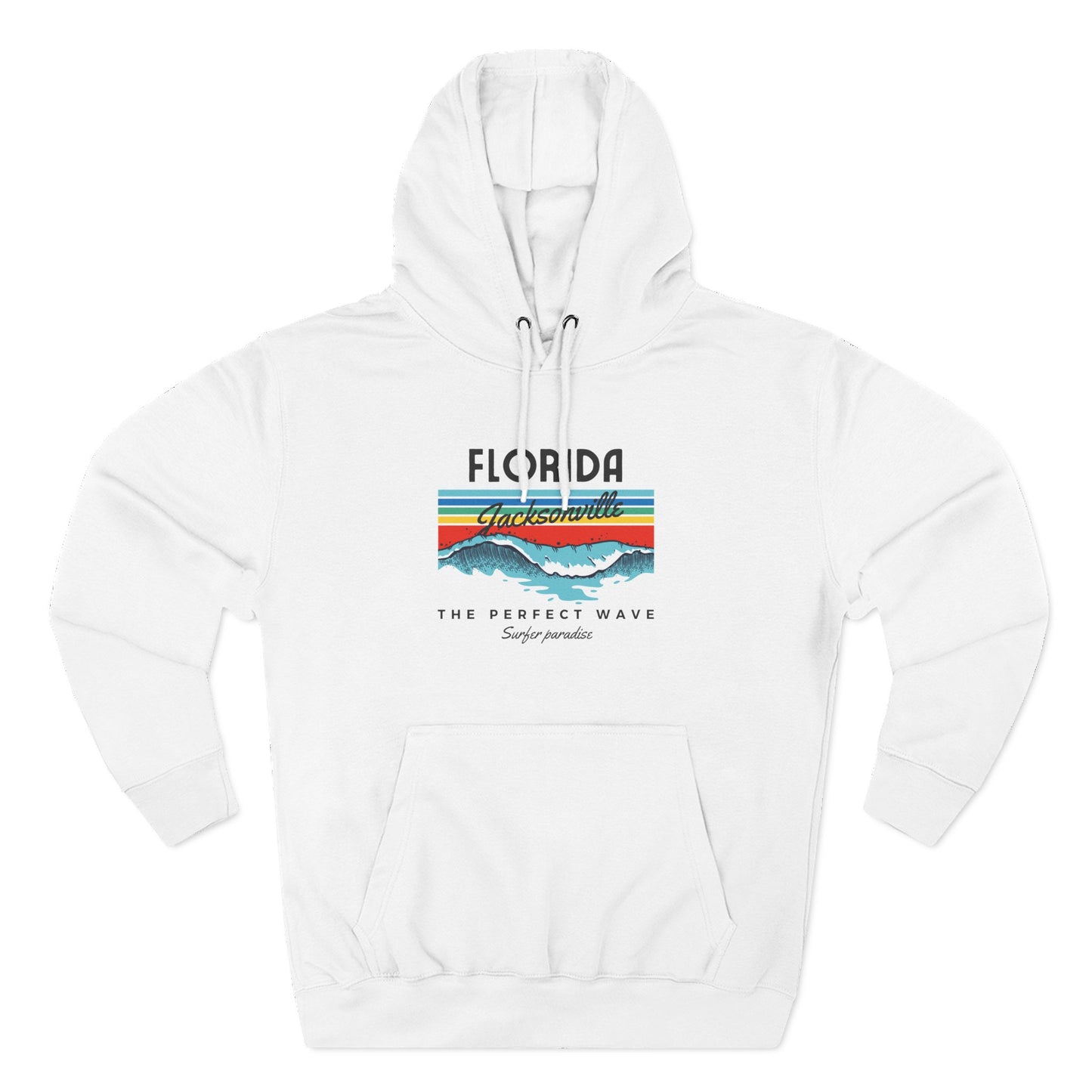 Cozy Florida Wave Hoodie - Perfect for Beach Lovers, Casual Outings, Gifts, Summer Fun, Outdoor Adventures