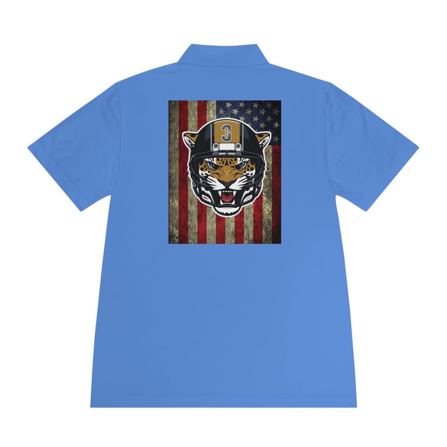 Patriotic Sport Polo Shirt for Men, Casual Wear, Fitness Apparel, Golf Shirt, Outdoor Activities, Gift for Sports Enthusiasts