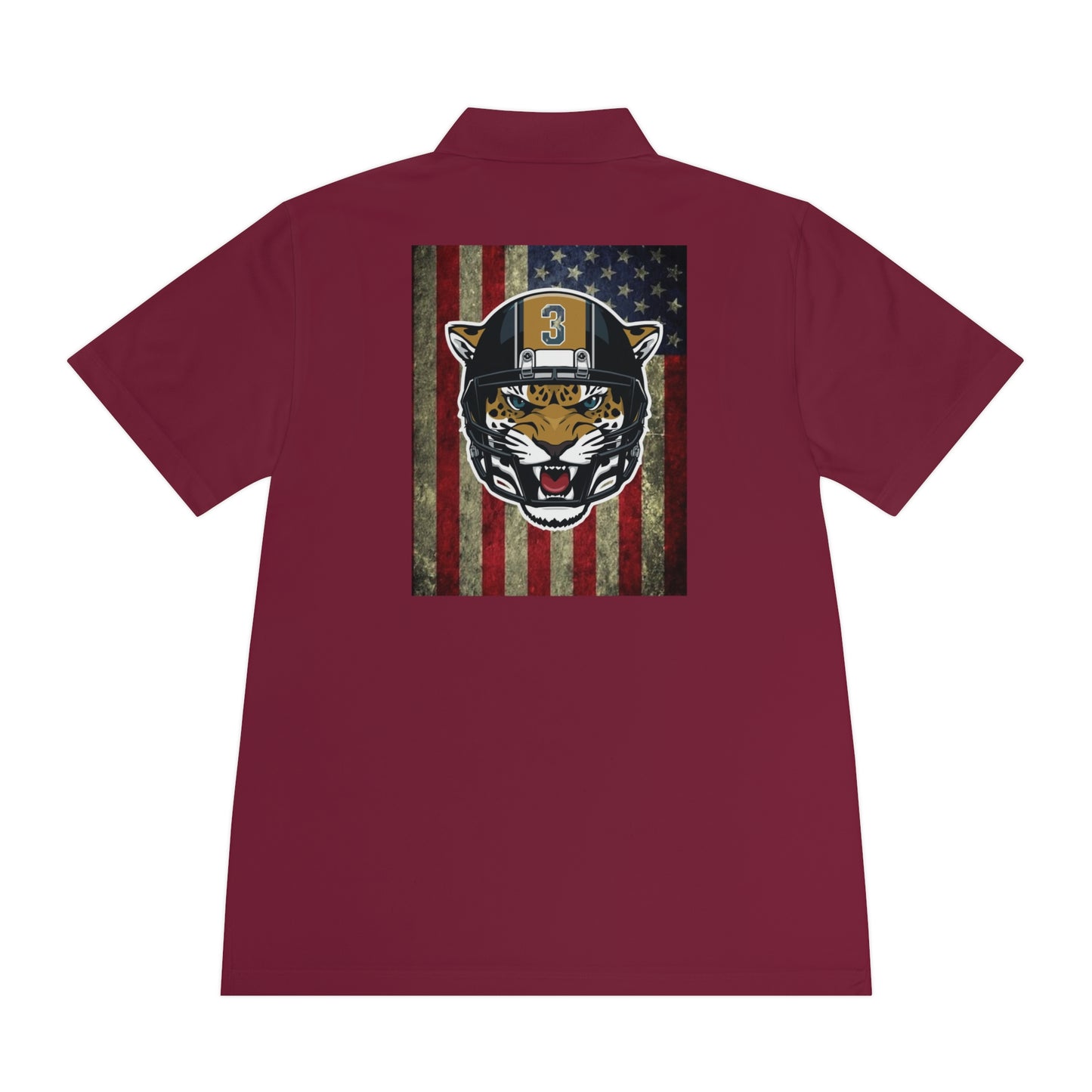 Patriotic Sport Polo Shirt for Men, Casual Wear, Fitness Apparel, Golf Shirt, Outdoor Activities, Gift for Sports Enthusiasts
