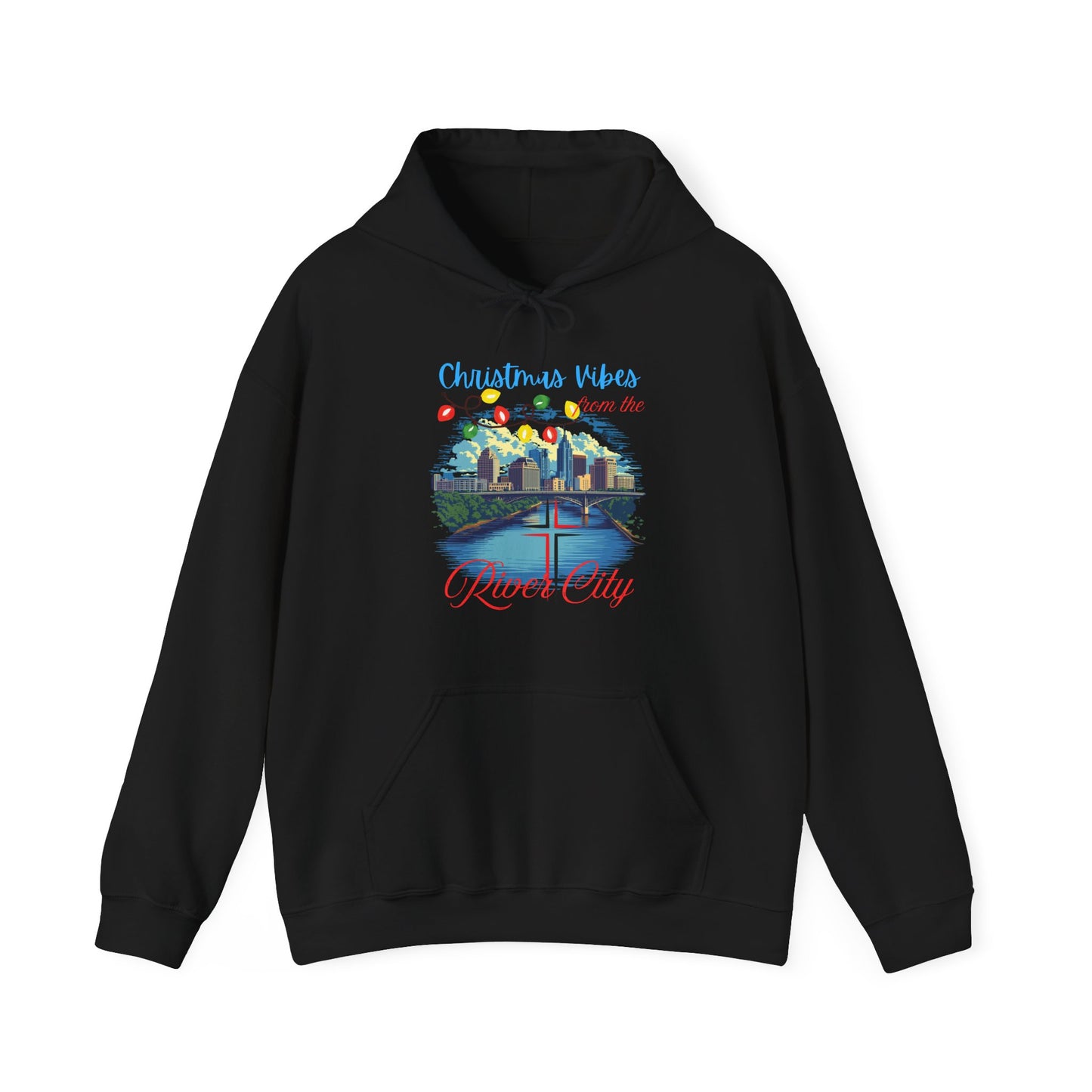 Christmas Vibes  GILDAN 18500-Hoodie - Unisex Heavy Blend™ Sweatshirt for Holiday Cheer